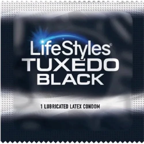 Презерватив Lifestyles - Tuxedo black, 1 шт