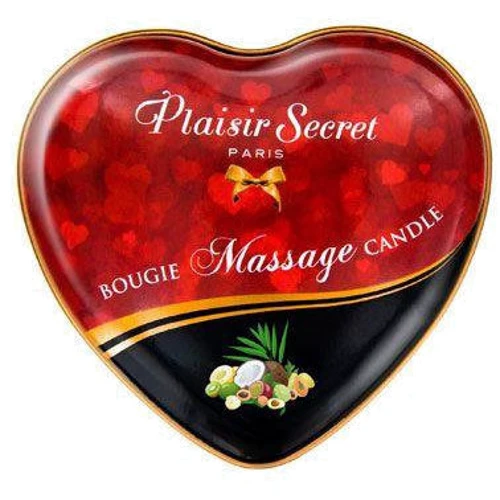 Массажная свеча сердечко Plaisirs Secrets Exotic Fruits (35 мл) фото 3