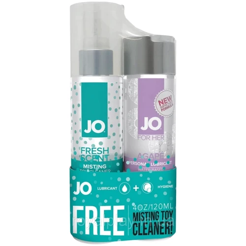 Подарунковий набір System JO Limited Edition - Agape (120 мл) + MistingToy Cleaner (120 мл)