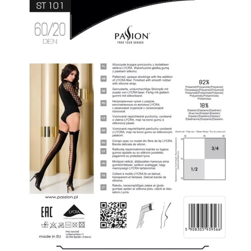 Панчохи Passion ST101 3/4 nero: Вид панчохи