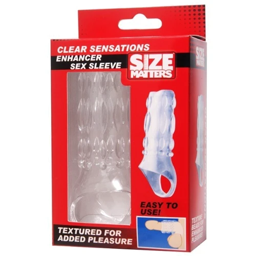 Clear Sensations Enhancer Sex Sleeve - насадка для пениса 11.5x3 см.: Назначение Для утолщения