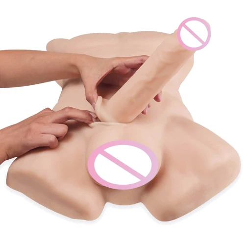 Торс с фаллоимитатором на присоске SilexD Apollo L Male Torso: Материал Силикон