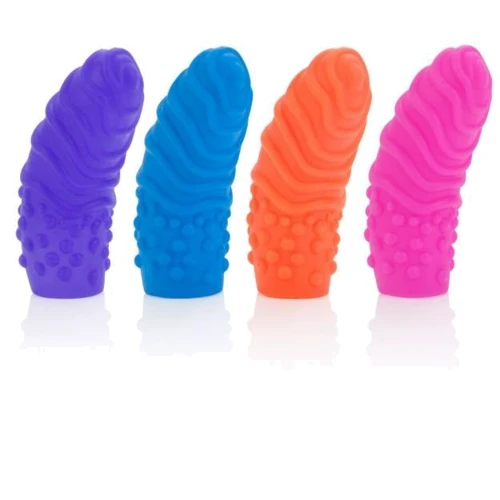 CalExotics Silicone Finger Swirls набор насадок 5.75x2.5 см фото 5