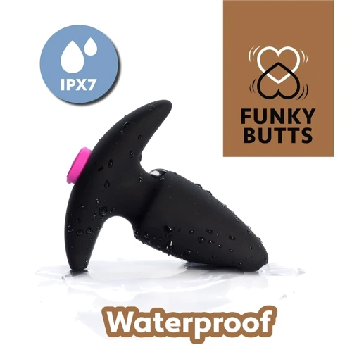 FeelzToys FunkyButts Remote Controlled Butt Plug - сет анальных пробок с вибрацией с дистанционным управлением, 10,6х3,7 см: Тип Анальные пробки