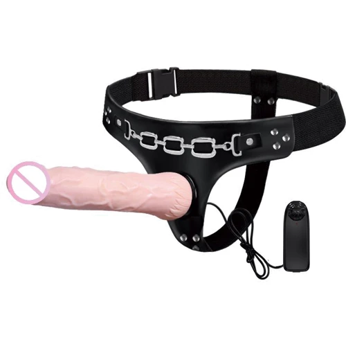 Страпон с вибрацией LYBAILE Baile Jessica Belt Strap On Flesh