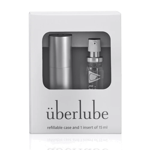 Преміум лубрикант 3-в-1 на силіконовій основі Uberlube Good-to-Go Silver (15 мл) + кейс: Форма випуску гель