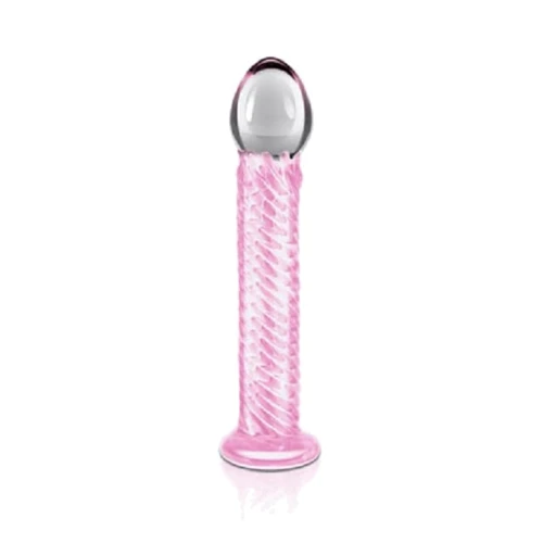 Стеклянный фаллоимитатор Love Toy Glass Romance Dildo Pink