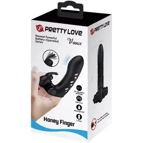 Клиторальный стимулятор на палец Pretty Love - Honey Finger, BI-014851: Длина, см 10.3