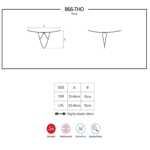 Стринги Obsessive 866-THO-1, S/M фото 4