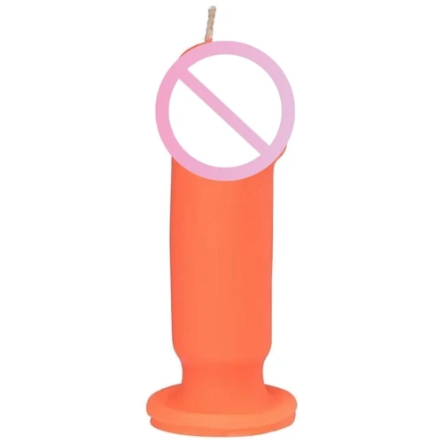Свічка LOVE FLAME - Dildo S Orange Fluor, CPS04-ORANGE