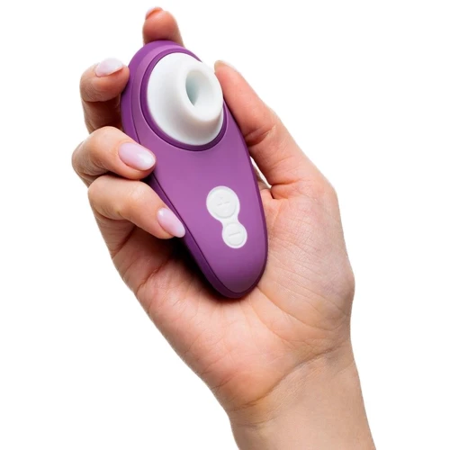 Вакуумний кліторальний стимулятор Womanizer Liberty 2 Purple: Тип управління кнопкове
