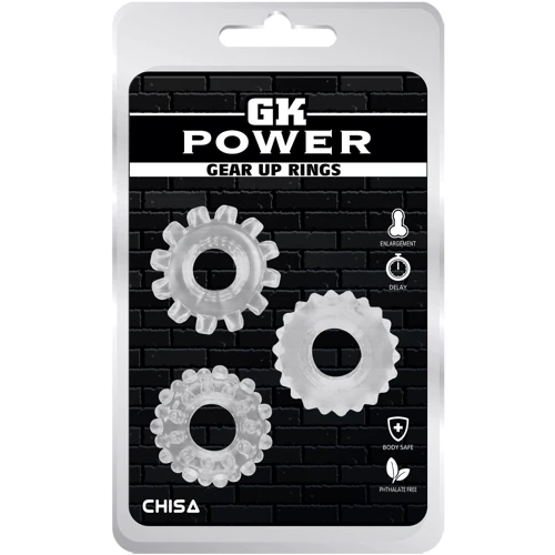 Набор эрекционных колец Chisa GK Power Gear Up Rings Clear: Производитель CHISA