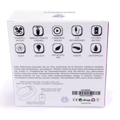 Вібромасажер для пар з пультом дистанційного керування - Boss Series V-Vibe Purple USB 7 Function, BS6200002: Для кого для пари