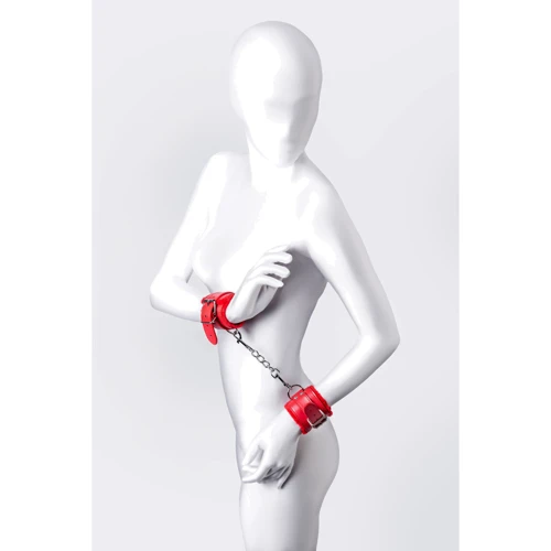 Наручники Toyfa Anonymo Wrist Cuffs № 0105, red фото 8