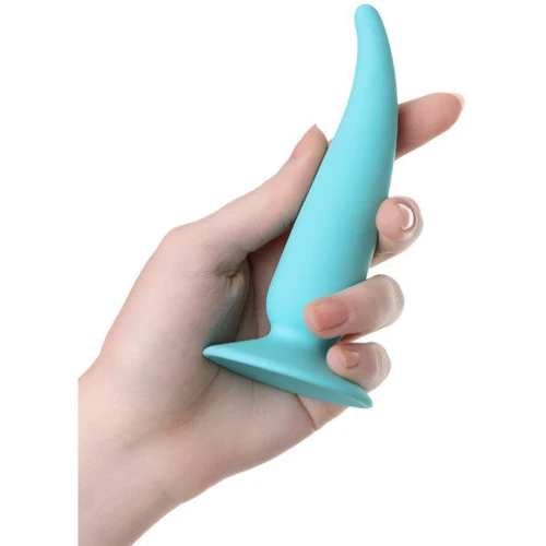 Анальная пробка ToDo Anal Plug Сappy (бирюзовая): Наличие вибрации Нет