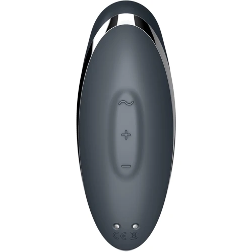 Вібростимулятор-пульсатор Satisfyer Tap & Climax 2 Grey: Діаметр, см 4.5