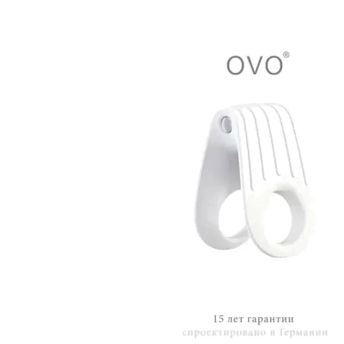 Виброкольцо OVO B12 WHITE фото 5