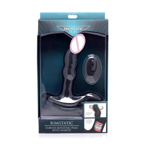 Масажер простати з ротацією Rimstatic Curved Rotating Plug with Remote: Тип Масажери простати