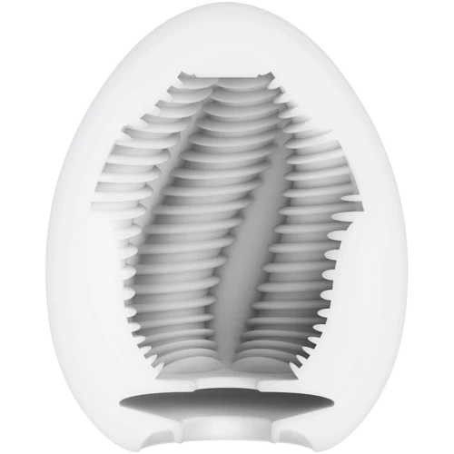 Мастурбатор-яйцо Tenga Egg Tube, рельеф с продольными линиями: Тип Яйцо