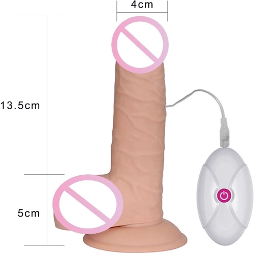 Вибратор LoveToy The Ultra Soft Dude Vibrating Flesh 7.5": Тип управления Проводной пульт