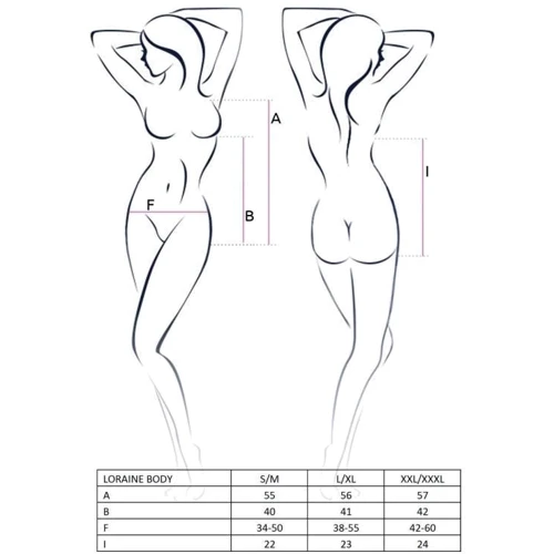 Изысканное боди Passion LORAINE BODY red XXL/XXXL: Применение На тело