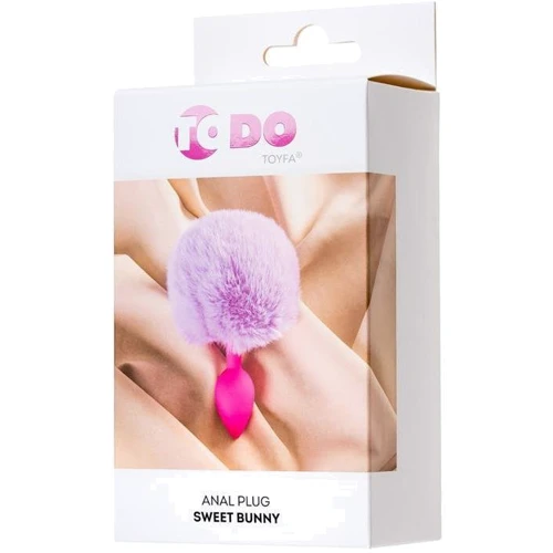 Силиконовая анальная пробка с пушистым хвостиком Todo By Toyfa Sweet Bunny (розовый): Для кого Унисекс