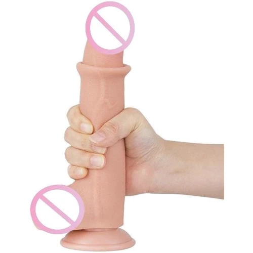 Фаллоимитатор LoveToy Sliding-Skin Dual Layer Dong 8.5" Flesh: Наличие вибрации Нет