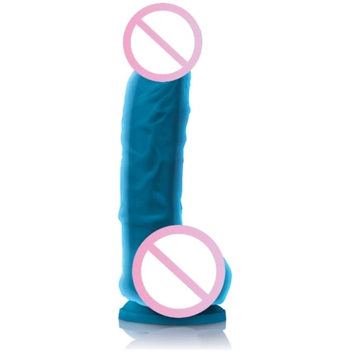 Ns Novelties Colours Dual Density 5 - фаллоимитатор на присоске, 13x4 см, голубой