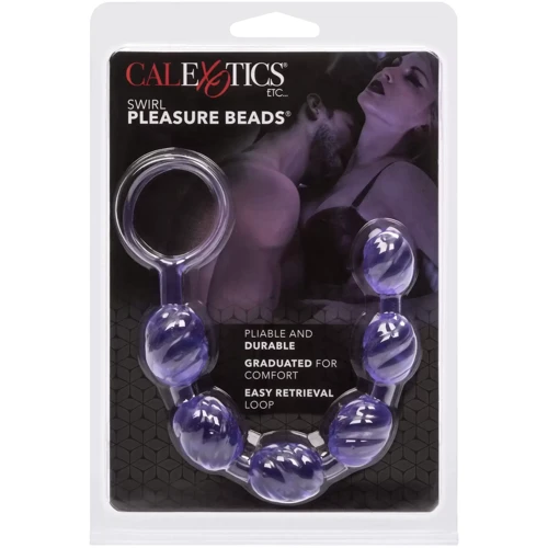 Анальные бусы California Exotic Novelties Swirl Pleasure Beads (фиолетовый): Для кого Унисекс