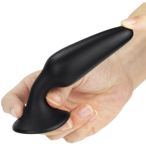 Анальна пробка LoveToy Lure Me Butt Plug Slim S Black: Материал Силикон