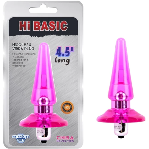 Анальная пробка с вибрацией Chisa Hi Basic Nicole's Vibra Plug 4.5" Pink: Для кого Унисекс