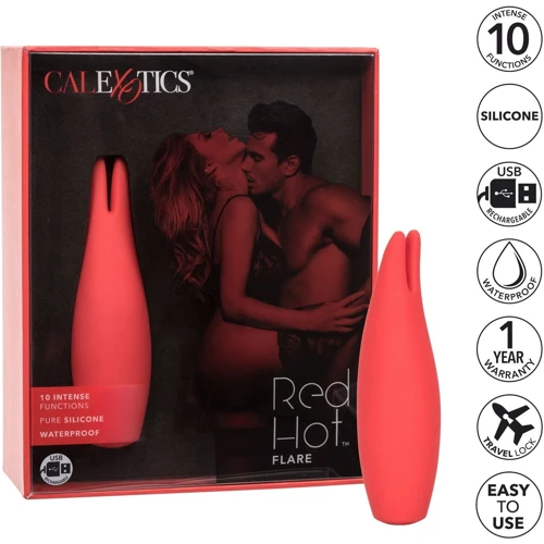 Клиторальный вибратор CalExotics Red Hot Flare, 11,5х3,25 см фото 8