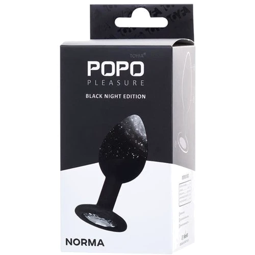 Анальная пробка с кристаллом Toyfa POPO Pleasure Norma: Материал Силикон