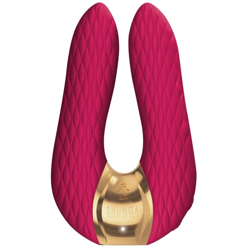 Вибратор для клитора Shunga Aiko Raspberry, гибкие кончики