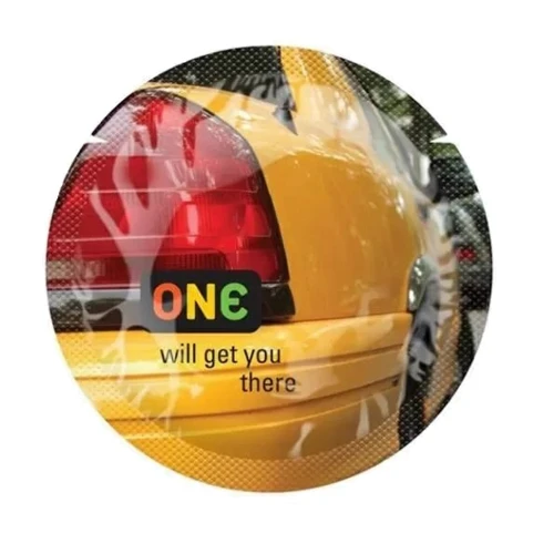 Кольоровий презерватив ONE Color Sensation (жовтий)