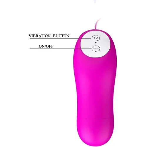 Виброяйцо BAILE - Pleasure Shel 12 vibration functions (BI-0141512): Тип управления Проводной пульт