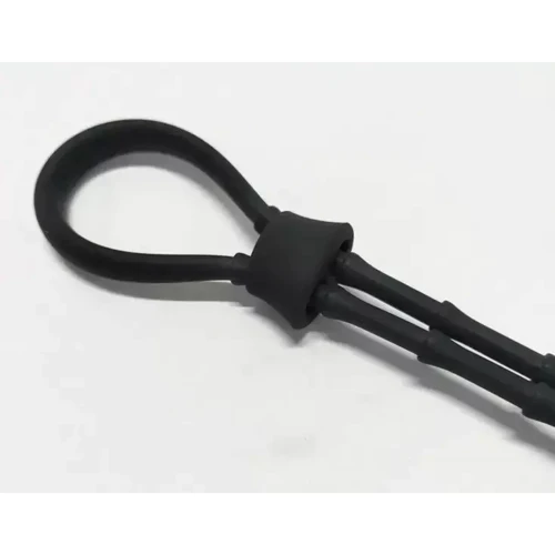 Силіконове ласо на пеніс із двома фіксаторами SKN-LS003 Black: Виробник SKN