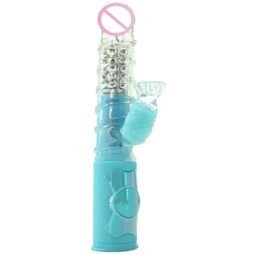 Вібратор кролик 3 швидкості ротації Rabbit Vibe Love Me Dreamy, 11.4x3.3 см, блакитний