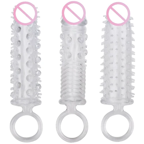 Набор насадок на член California Exotic Novelties - Textured Extension Set