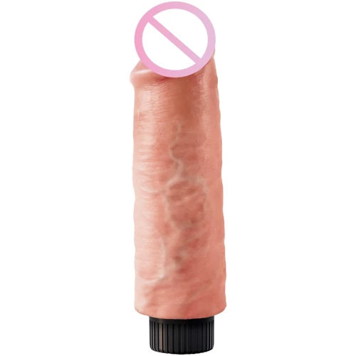 Вибратор Pipedream Vibrating King Cock 6", 15.4x4.8 см, телесный: Тип и форма Реалистичные, Классические, Вибромассажер, В виде члена