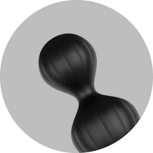 Satisfyer Beads Silicone black - анальные шарики, 20.5х3.4 см, черный: Материал Силикон