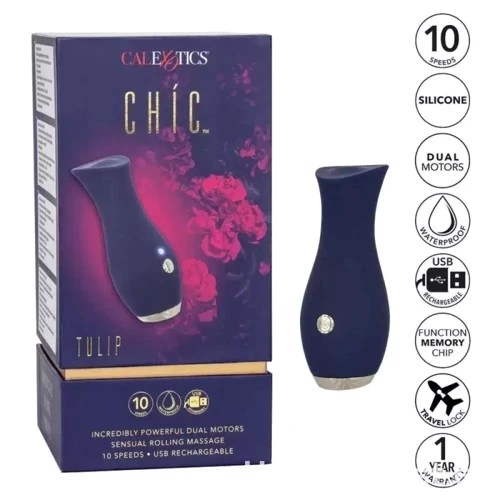 Вібромасажер з імітацією оральних ласок California Exotic Novelties - Chic Tulip: Тип і форма Вібромасажер