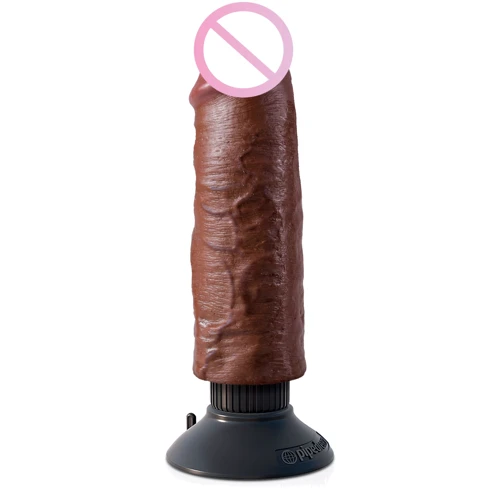 Вибратор Pipedream Vibrating King Cock 6", 15.4x4.8 см, коричневый