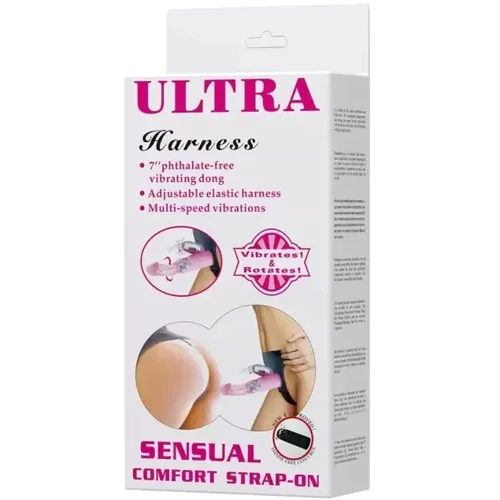 Страпон ULTRA Harness STRAP-ON - Vibration Rotation, BW-022038: Тип кріплення На ремешках
