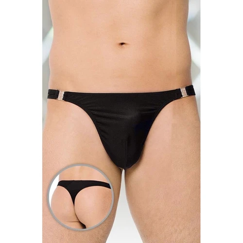 Мужские трусы SoftLine - Thong 4432, XL (black)