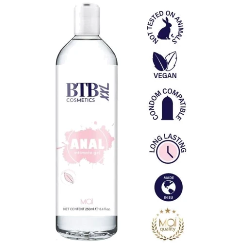 Анальная смазка на водной основе MAI BTB Anal Relax (250 мл): Свойства Увлажняющие