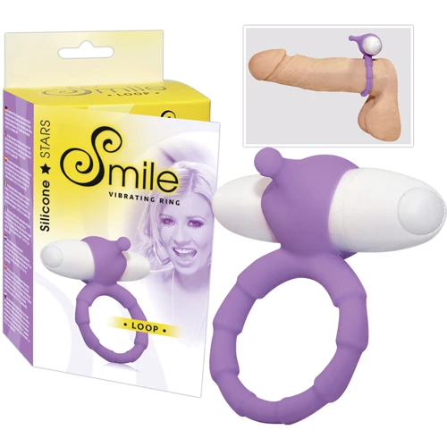 Виброкольцо Smile Loop Vibrating Ring Purple фото 4