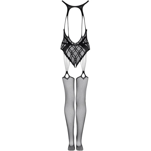 Бодистокинг Obsessive Bodystocking G324 black XL/XXL: Материал Нейлон