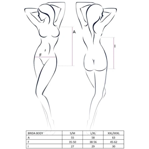 Шикарное боди Passion BRIDA BODY red XXL/XXXL: Для кого Для полных