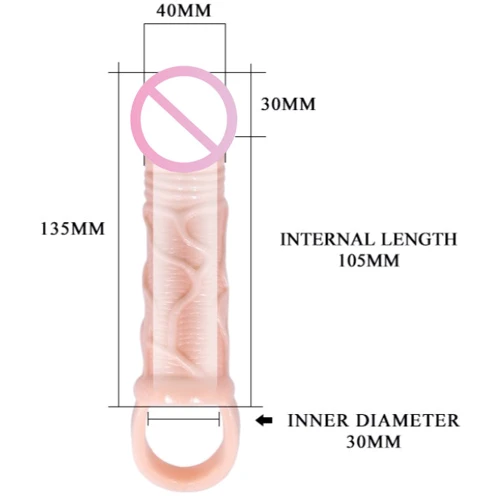 Насадка на член LYBAILE Men Extension Penis Sleeve: Наличие вибрации Нет